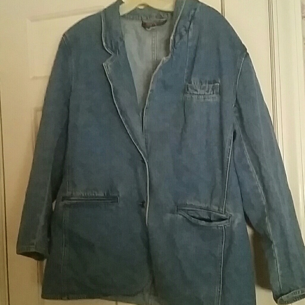 Buccini Womens Jean Jacket Size Large
